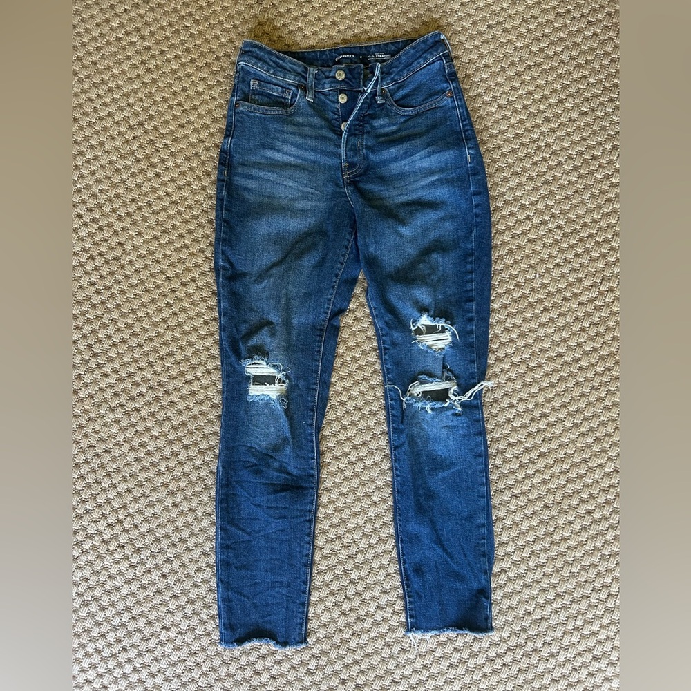 Old Navy High Waist OG Straight Leg Secret Smooth Pockets